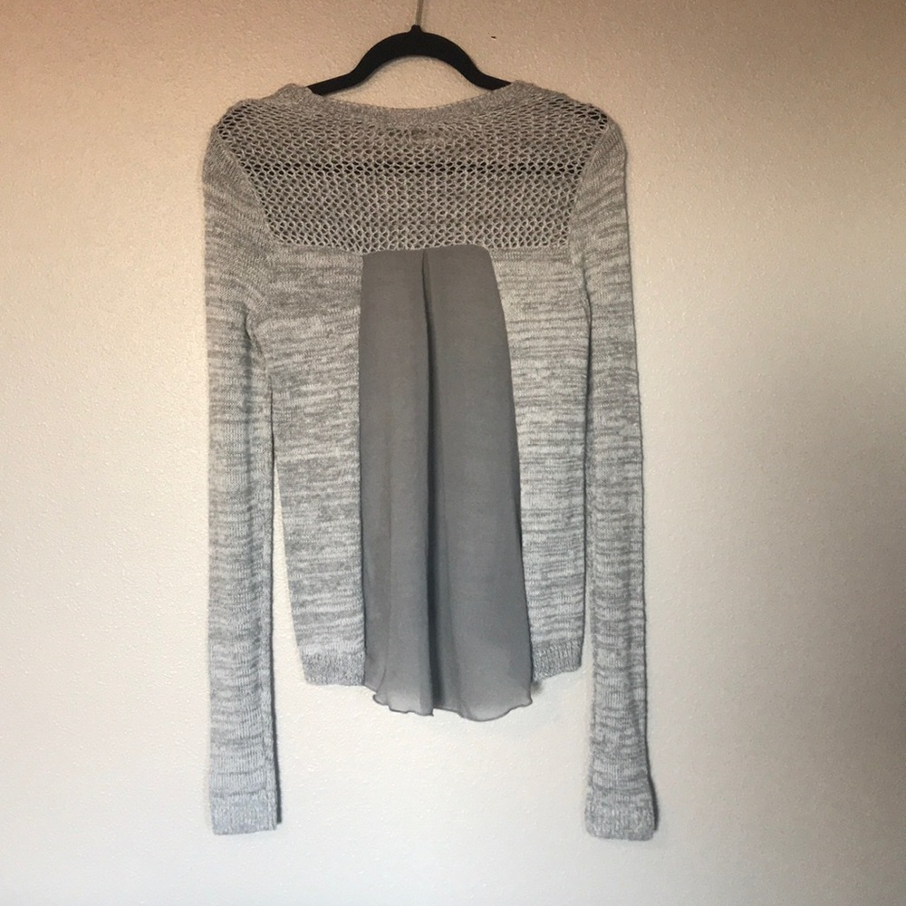 Abercrombie & Fitch Crochet Mesh Sweater